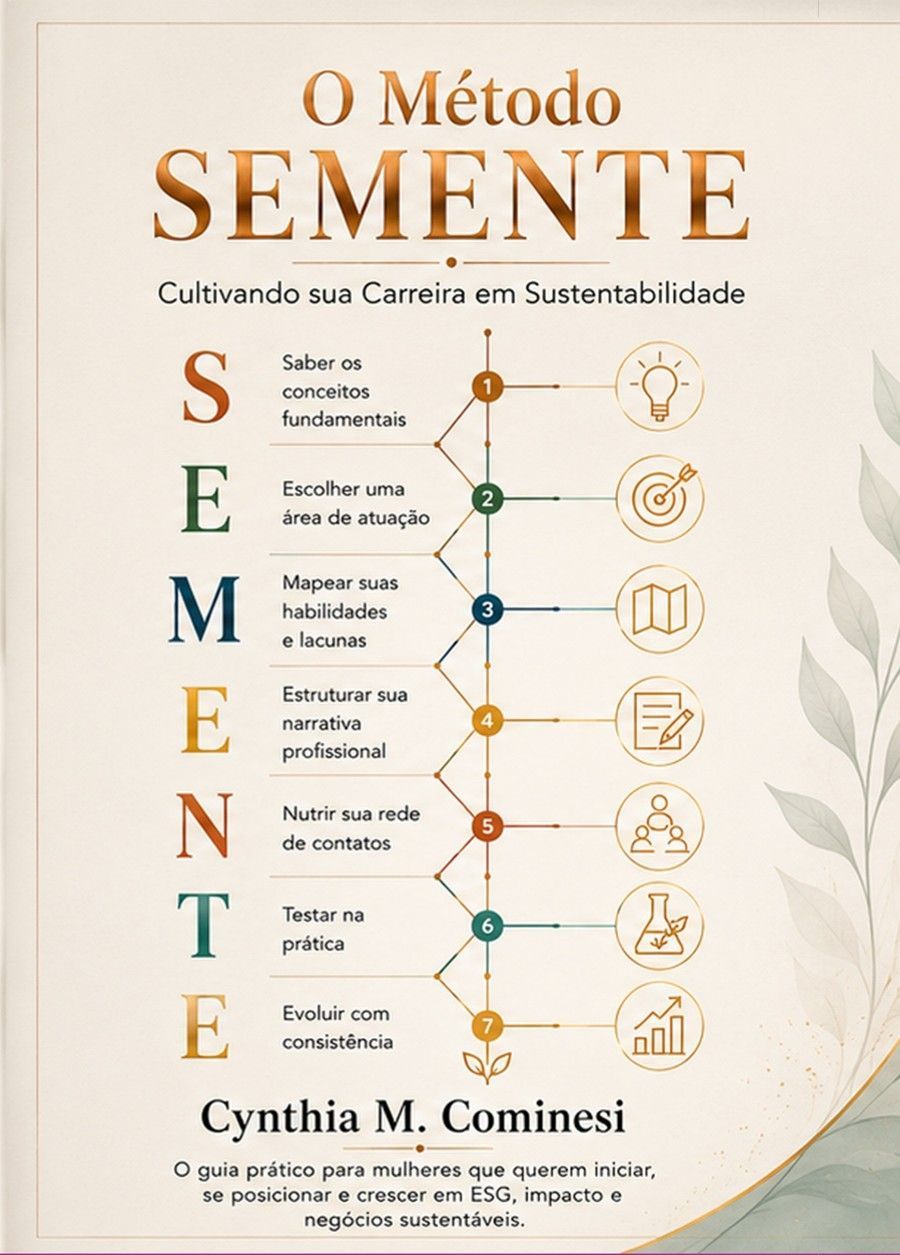 Capa do livro O Método SEMENTE — Cultivando sua Carreira em Sustentabilidade.